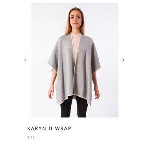 Kerisma reversible two tone poncho wrap